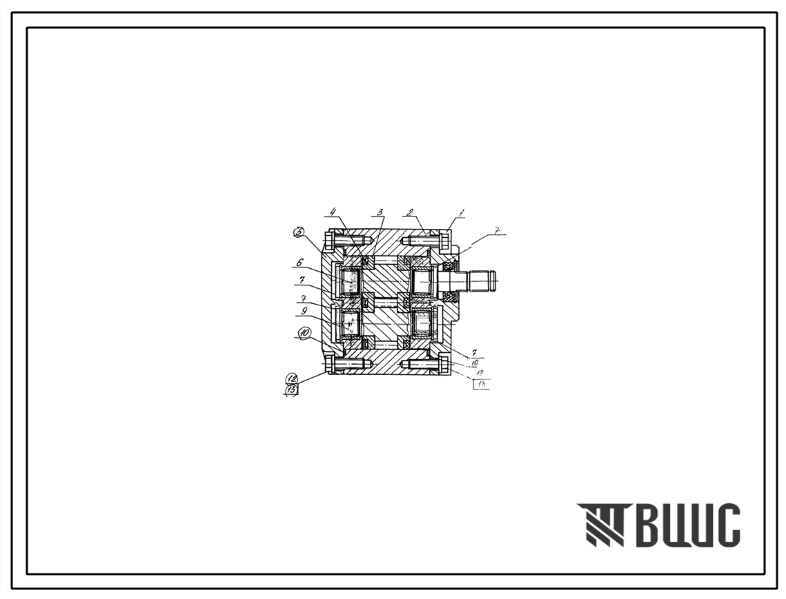 Шифр НШ10Г-3И Насос шестеренный НШ10Г-3И