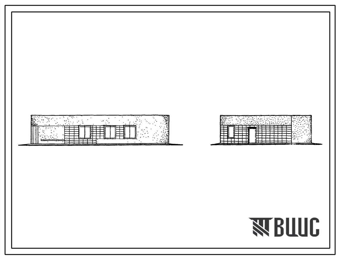 Типовой проект 507-67 Здание конечной станции на маршрутах трамвая и троллейбуса.