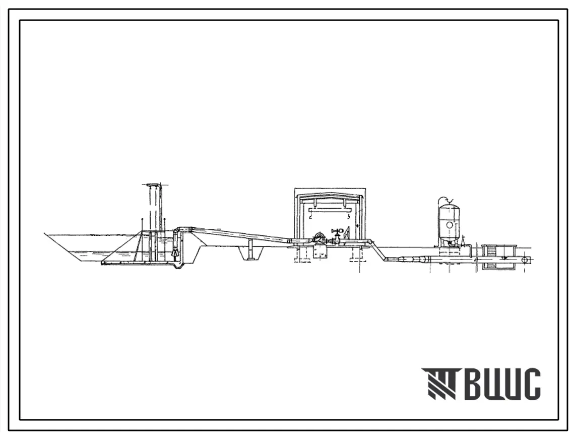 Типовой проект 901-2-89 Четырехагрегатная насосная станция подачей 700 л/с с напором 91,5 м, оборудованная насосами Д630-90, для работы на закрытую сеть, с водозабором из канала