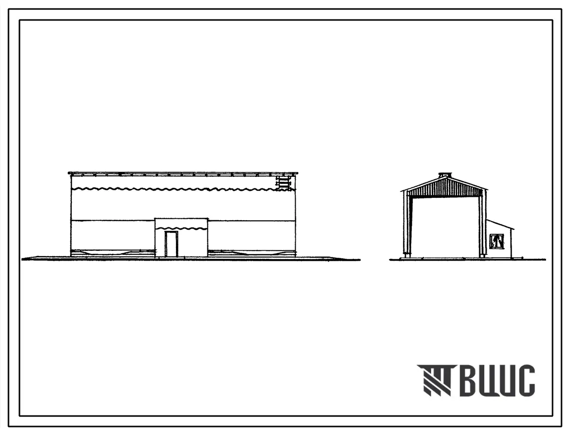 Типовой проект 416-7-194 Весовая с автомобильными весами грузоподъемностью 30 т на один проезд (в железобетонных конструкциях)