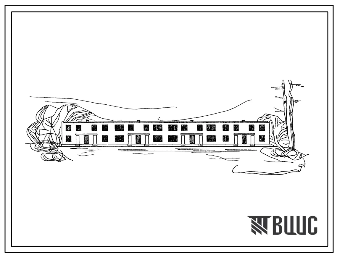 Типовой проект 145-41-34с Двухэтажный блокированный дом с 3-4-комнатными квартирами в двух уровнях.