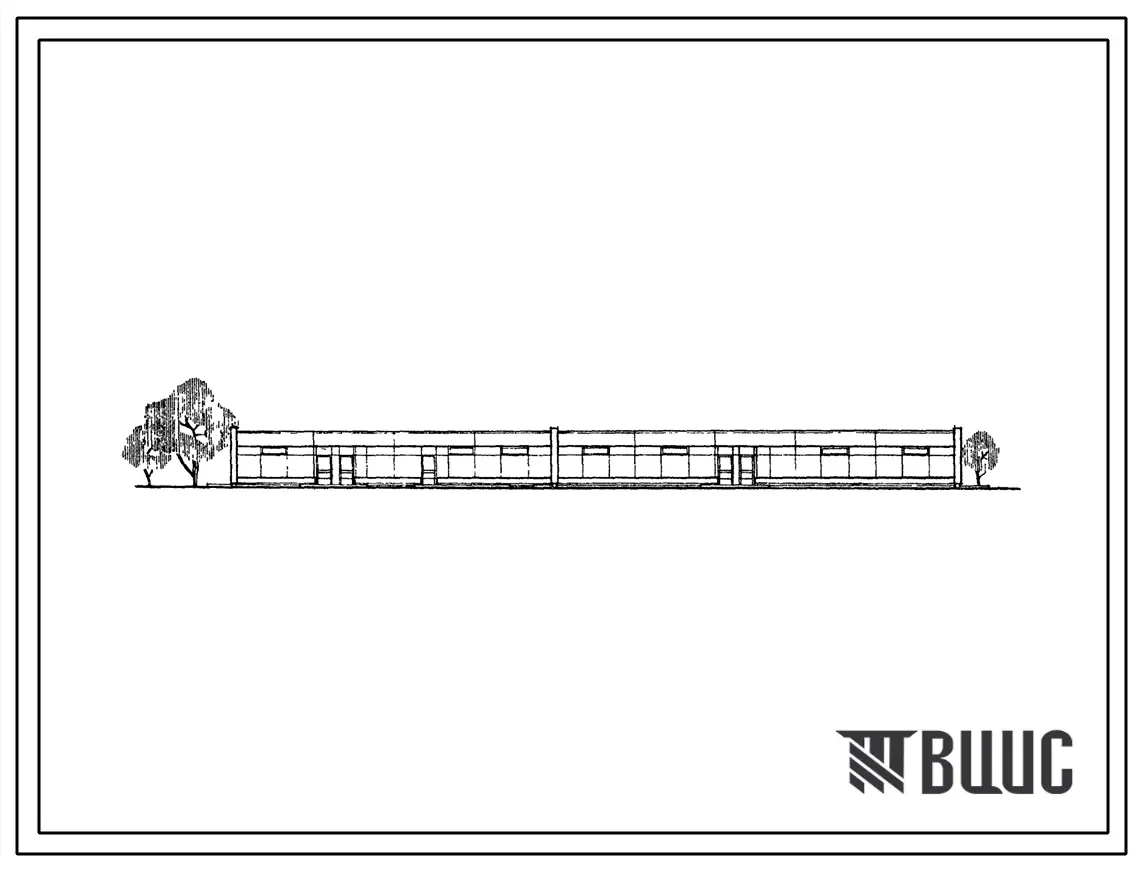 Типовой проект 272-13-53 Продовольственный магазин торговой площадью 191,0 м2, столовая на 56 мест с магазином кулинарии на 2 рабочих места. Для строительства в IВ климатическом подрайоне, II и III климатических районах.