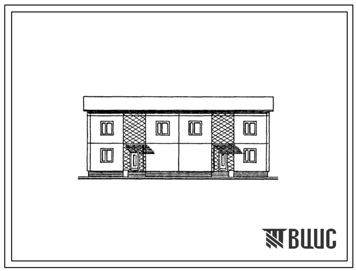 Типовой проект 141-222-20.1с.13.87 2-этажный 2-квартирный жилой дом с 5-комнатными квартирами в 2-уровнях. Для строительства в Узбекской ССР. .(Конструктивный вариант высота этажа 2,8м 141-222-20.2с.13.87).
