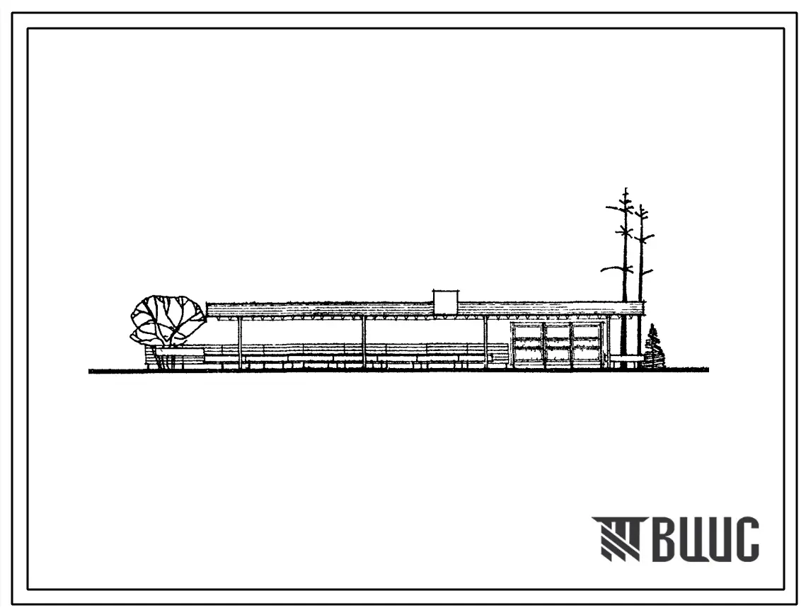 Типовой проект 310-2-7 Киоски и летние павильоны общественного питания (павильон «Кофе, кондитерские изделия») из сборных конструкций заводского изготовления (из щитов в металлической обвязке).