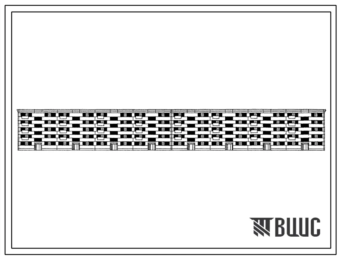 Типовой проект 1-467А-5 Пятиэтажный восьмисекционный крупнопанельный жилой дом на 120 квартир.