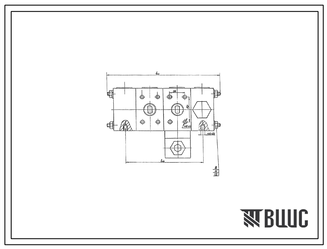 Шифр ГРП-16.00.000 Гидрораспределитель секционный с механическим пропорциональным управлением ГРП-16.00.000