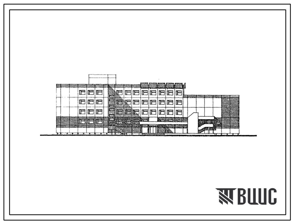 Типовой проект 221-1-564м.13.87 Школа на 33 класса (1266 учащихся). Для Республики Саха (Якутия). Грунты вечномерзлые. Здание двух-, трех-, четырехэтажное. Стены из легкобетонных панелей по серии 1.090.1-4м.