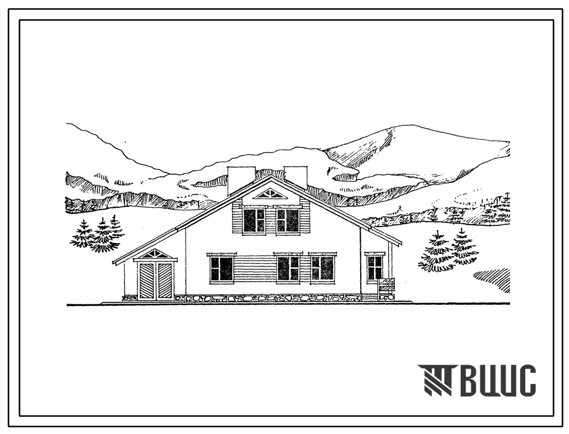 Типовой проект 144-24-264.13.87 Одноквартирный мансардный 5-комнатный жилой дом с гаражом (для индивидуальных застройщиков )