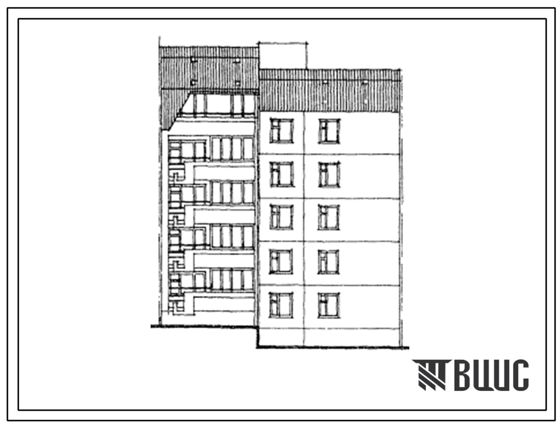 Типовой проект 135-0340с.23.87 5-этажный крупнопанельный блок-элемент 5БЭ-ТП-1.2.3 (0,000+1,400) на 15 квартир. Для строительства на Южном берегу Крыма.