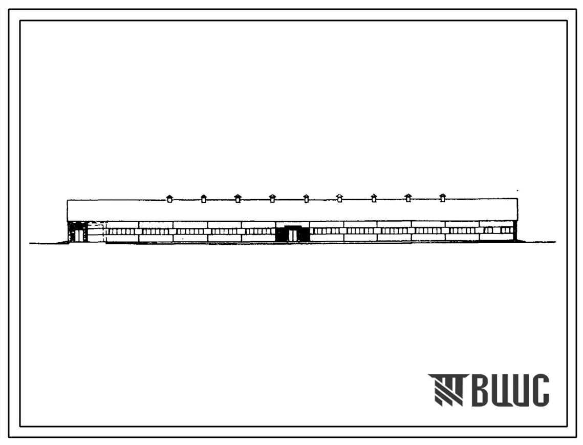 Типовой проект 801-4-88.84 Здание для содержания 380 телок в возрасте от 6 до 15 месяцев