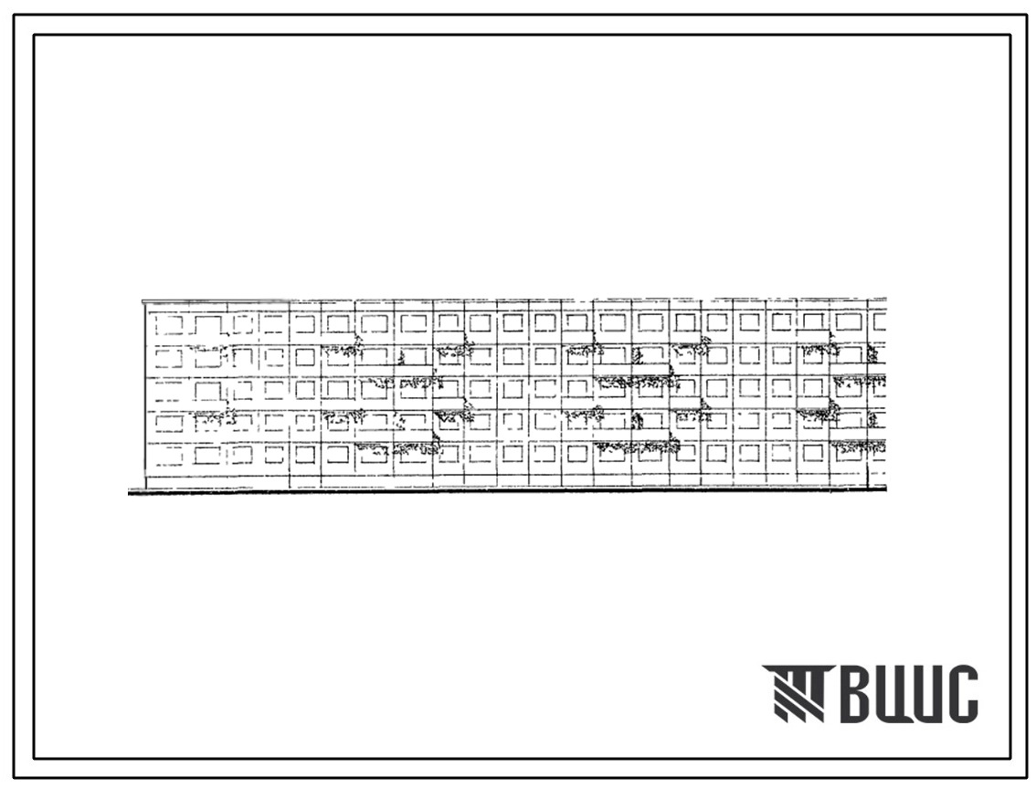 Типовой проект 1ЛГ-504-2 Пятиэтажный шестисекционный крупнопанельный жилой дом на 119 квартир.