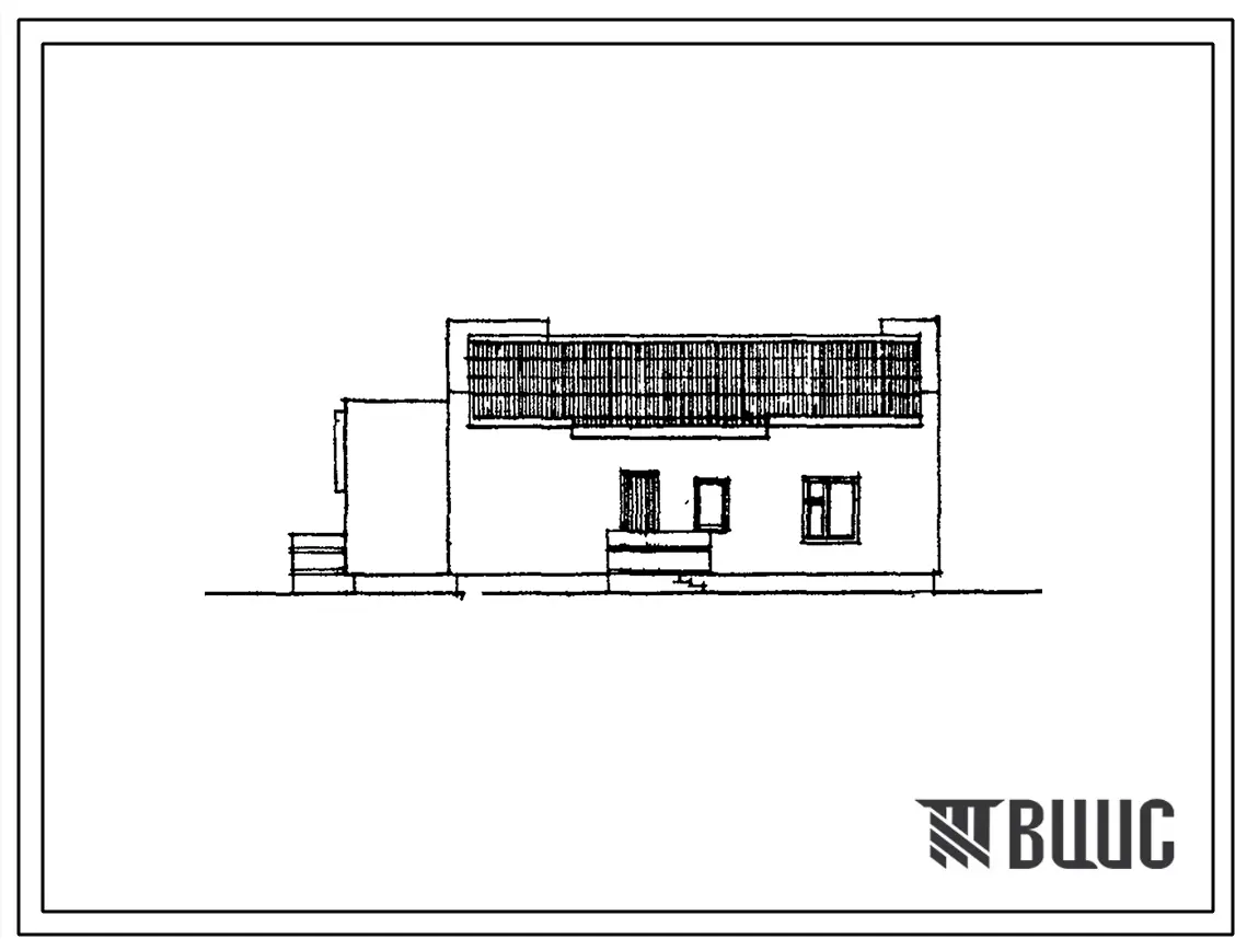 Типовой проект 184-000-191 Одноэтажный жилой дом с квартирой типа 5Б.