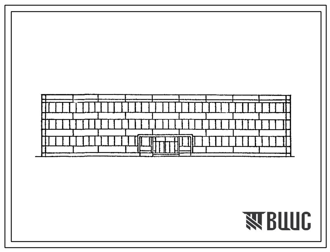 Типовой проект ЦВП-78 (07-40-КП) Здание учебных классов танкового полка в каркасно-панельных конструкциях серии ИИ-04