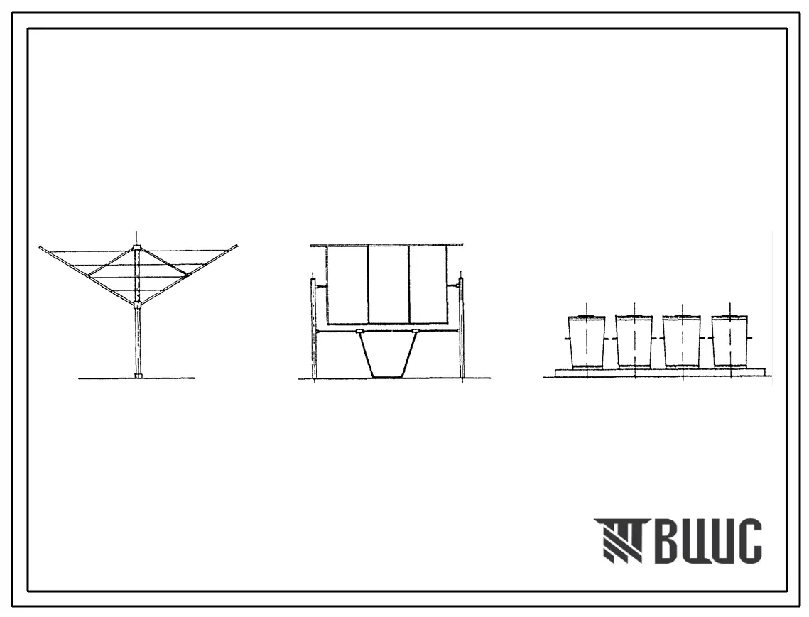 Типовой проект 320-8 Малые архитектурные формы. Оборудование хозяйственных площадок.