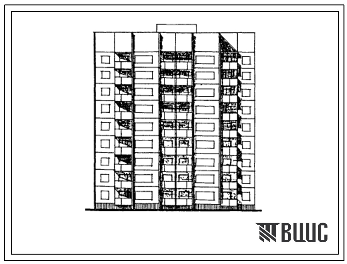 Типовой проект 143-019с.85 9-этажная 36-квартирная торцевая блок-секция 1Б-2Б-3Б-4Б левая. Для строительства в 3Б климатическом подрайоне Молдавской ССР сейсмичностью 7 и 8 баллов.