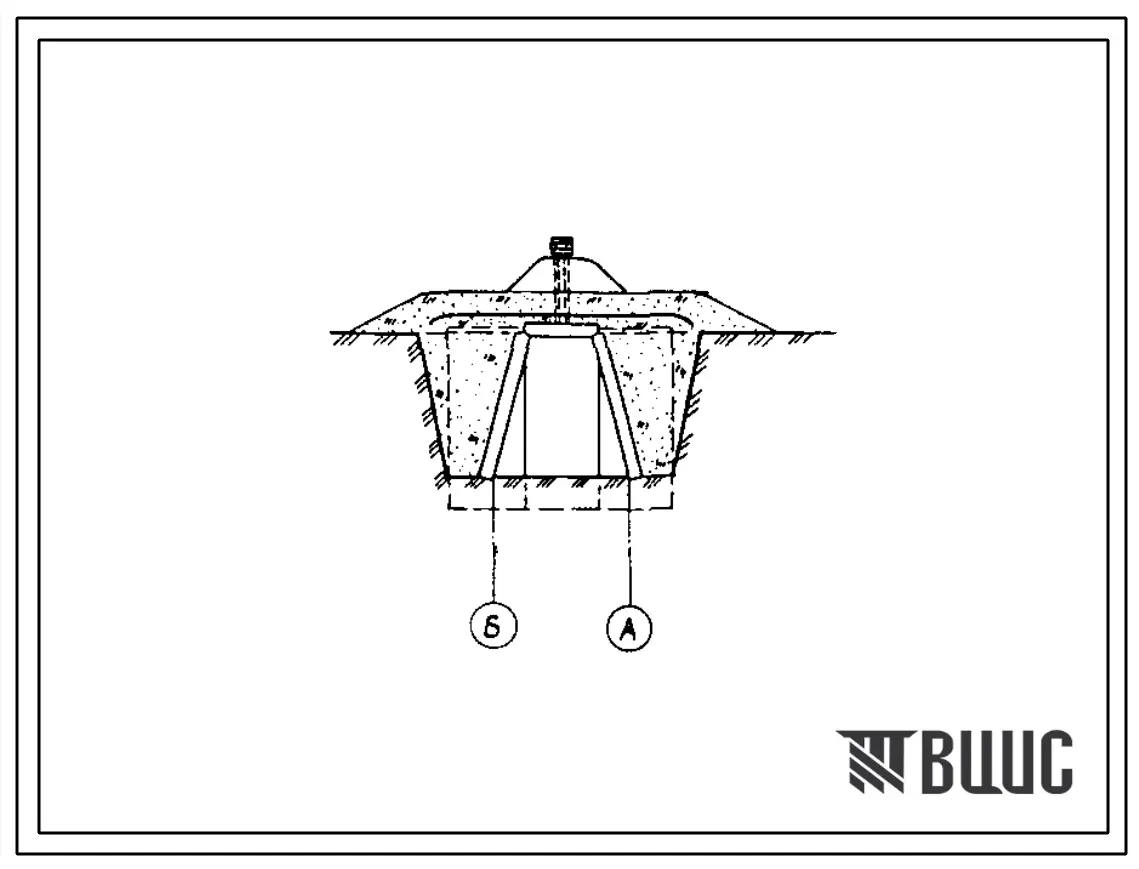 Типовой проект П-1-4-0343.86 Сооружения для размещения поста наблюдения. Площадь основных помещений: 7,9 м2 - из железобетонных элементов; 4,2 м2 - из лесоматериала; 4,7 м2 - вариант из фашин; (убежище на 4 человека, режимы вентиляции 1).