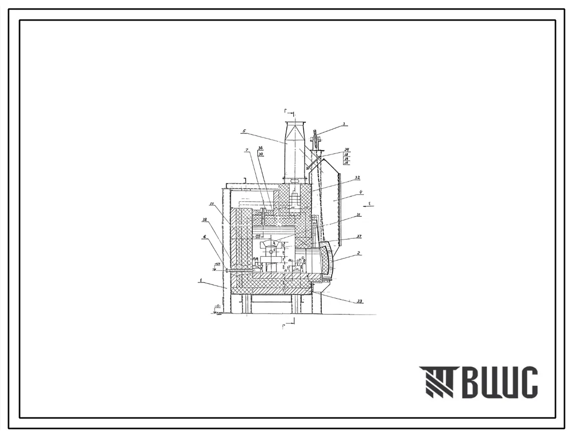 Проект 35573 Печь нагревательная камерная размерами пода 1,5х0,928 м на газе