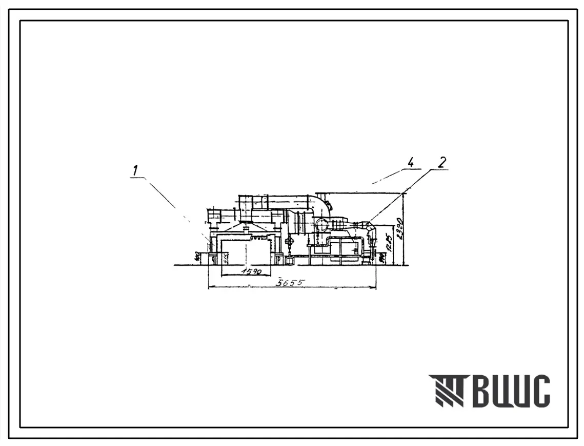 Проект РП11752.02 Сушило проходное рольганговое для полуформ 233Фм на газе