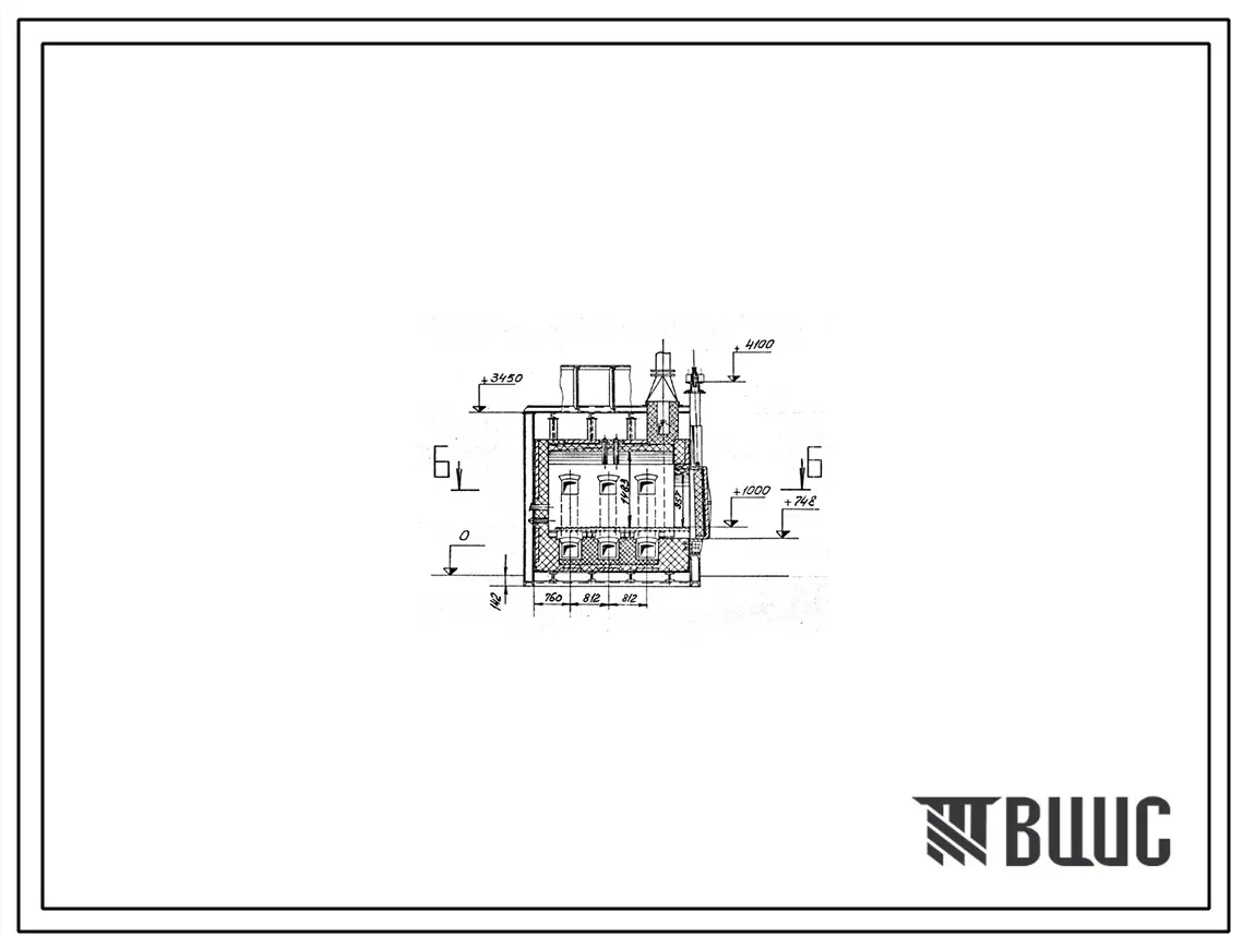 Проект 55616 Печь термическая камерная размерами пода 1,62х2,55 м, на газе