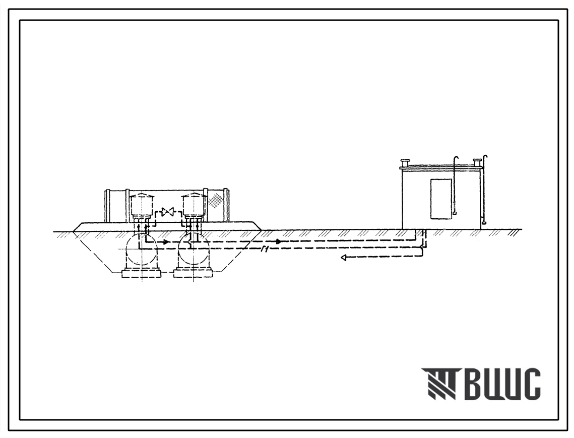 Типовой проект 905-1-2 Установка 2-х подземных резервуаров с форсуночным испарителем