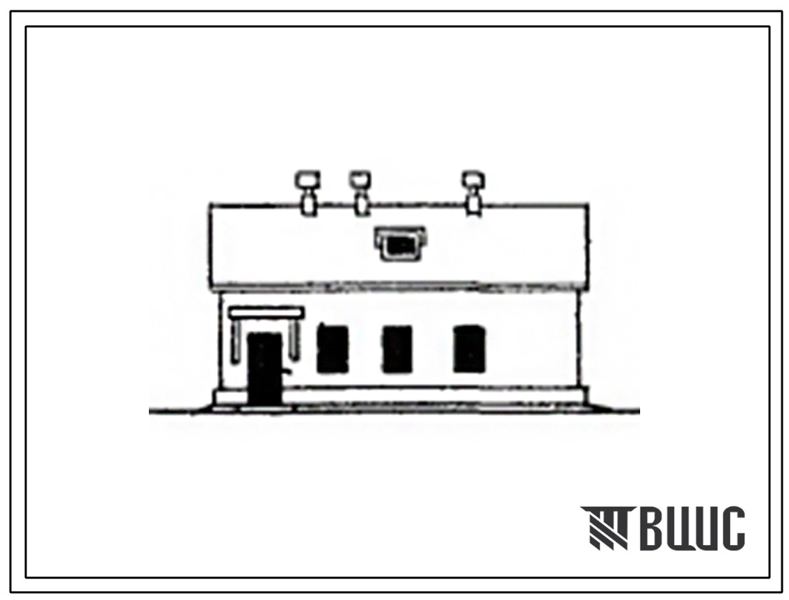 Типовой проект 805-80 Бригадный дом на 15 человек с санпропусником.(Для 1-3 проектно-строительных зон).