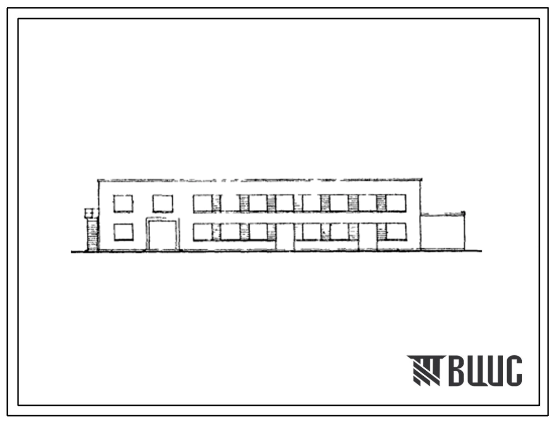Типовой проект 506-28 Здание технических служб для аэропортов местных воздушных линий площадью 600 м?. Тип А.