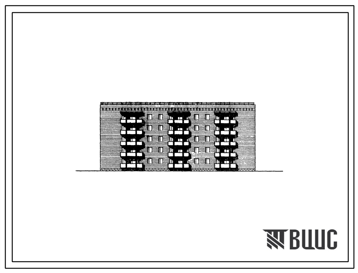 Типовой проект 1А-450-31с/1 Пятиэтажный трехсекционный каменный дом на 40 квартир (однокомнатных 1Б-10, двухкомнатных 2Б-10, трехкомнатных 3А-15, четырехкомнатных 4А-5). Для строительства в 4 климатическом районе Армянской ССР сейсмичностью 7 и 8 баллов