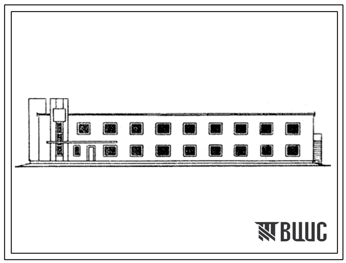 Типовой проект 416-7-148м Здание отдыха водителей для пункта обслуживания подвижного состава на 25 автопоездов для строительства в 1 климатическом районе с наличием вечномерзлых грунтов