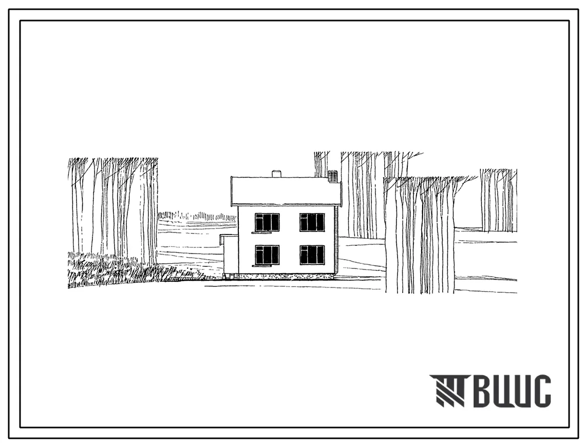 Типовой проект 144-19-2 Двухэтажный одноквартирный 4-х комнатный жилой дом для индивидуального строительства с печным отоплением.