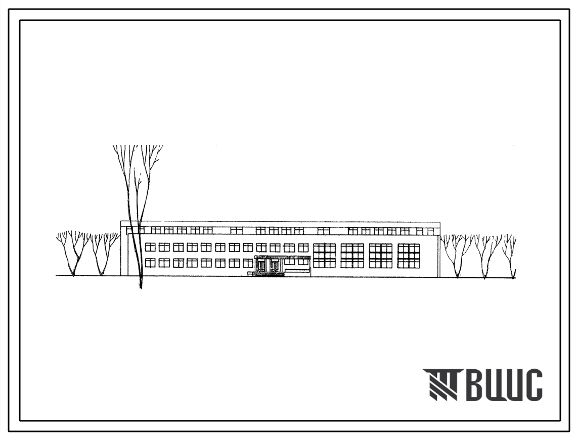 Типовой проект 225-1-17с Универсальное здание общеобразовательной школы на 24 классных помещения (960-1000 ученических мест).
