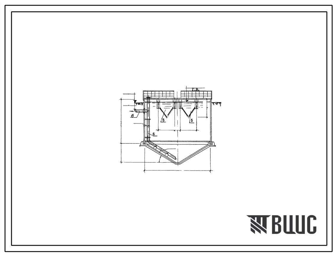 Типовой проект 902-2-204 Отстойники канализационные двухъярусные диаметром 9 м из сборного железобетона