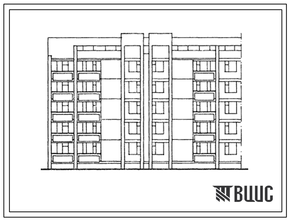 Типовой проект 102-046с.13.88 Пятиэтажная блок-секция торцевая правая на 20 квартир. Для Молдавской ССР