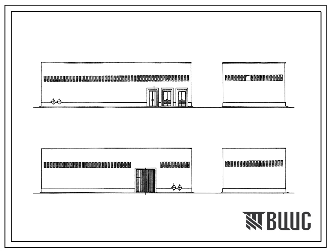 Типовой проект 903-4-85.87 Насосная станция тепловых сетей производительностью 1600 м3/ч с узлом рассечки (вариант с кирпичными стенами)