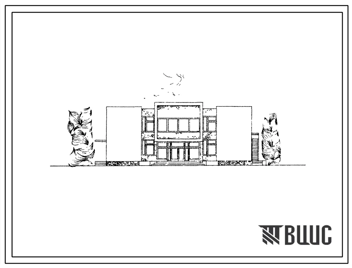 Типовой проект 285-1-113с Сельский дом дыта на 15 рабочих мест. Для строительства в IIIБ климатическом подрайоне сейсмичностью 7 и 8 баллов.