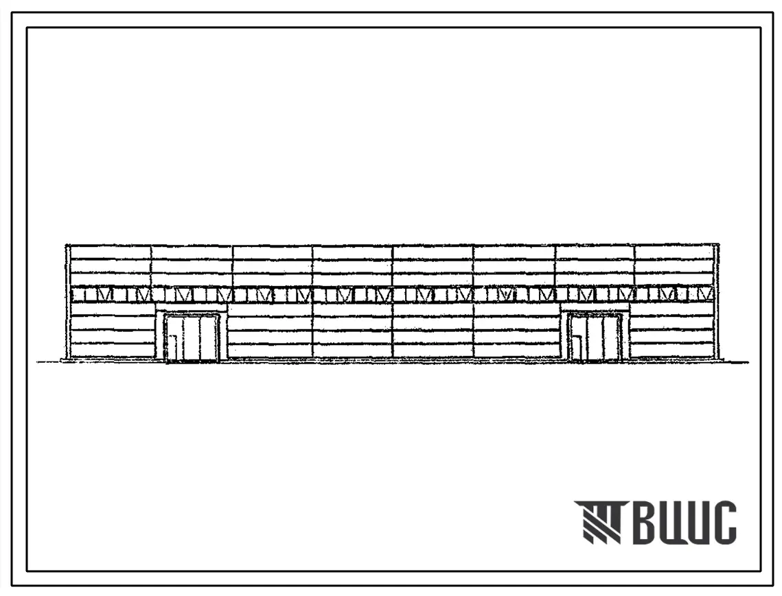 Типовой проект У.400-043.92 Полносборное здание универсального назначения размером 18х48м