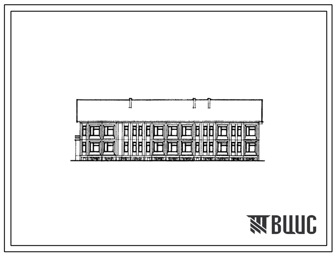 Типовой проект 211-1-344с.86 Детские ясли - сад на 95 мест. Сейсмичность 7, 8, 9 баллов. Здание двухэтажное. Стены из керамзитобетонных панелей.