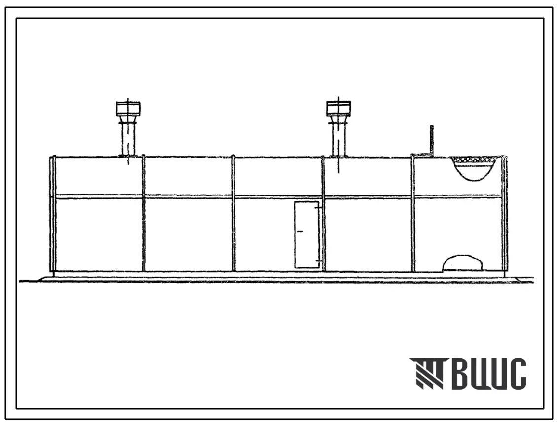Типовой проект 402-22-70.12.88 Блок-Бокс воздушной компрессорной (ВКС-3/40, производительность 3,1 м3/мин)