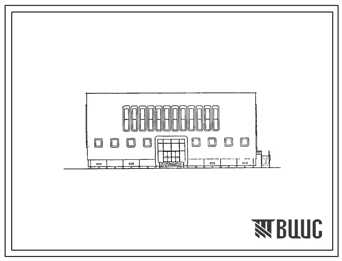 Типовой проект 294-2-74м.84 Физкультурно-спортивный корпус с залом (ареной) 30х18м. Грунты вечномерзлые, используемые по принципу I. Здание одно-, двухэтажное. Стены из кирпича.