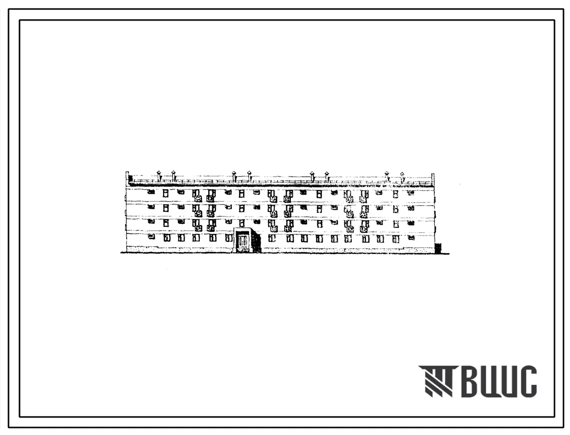 Типовой проект 114-77-88с.85 Четырехэтажный четырехсекционный жилой дом на 26 квартир со встроенной библиотекой на 35 тыс. единиц, с читальным залом на 30 мест. Для строительства в 4А и 4Г климатических подрайонах сейсмичностью 7 и 8 баллов