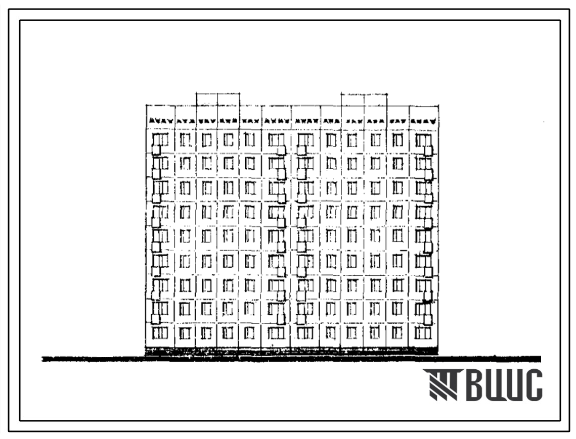 Типовой проект 76-066с/1 Блок-секция девятиэтажная 36-квартирная рядовая ( трехкомнатных 3Б — 19, пятикомнатных 5Б — 17). Для строительства в IVА и IVГ климатических подрайонах Узбекской ССР сейсмичностью 8 баллов.
