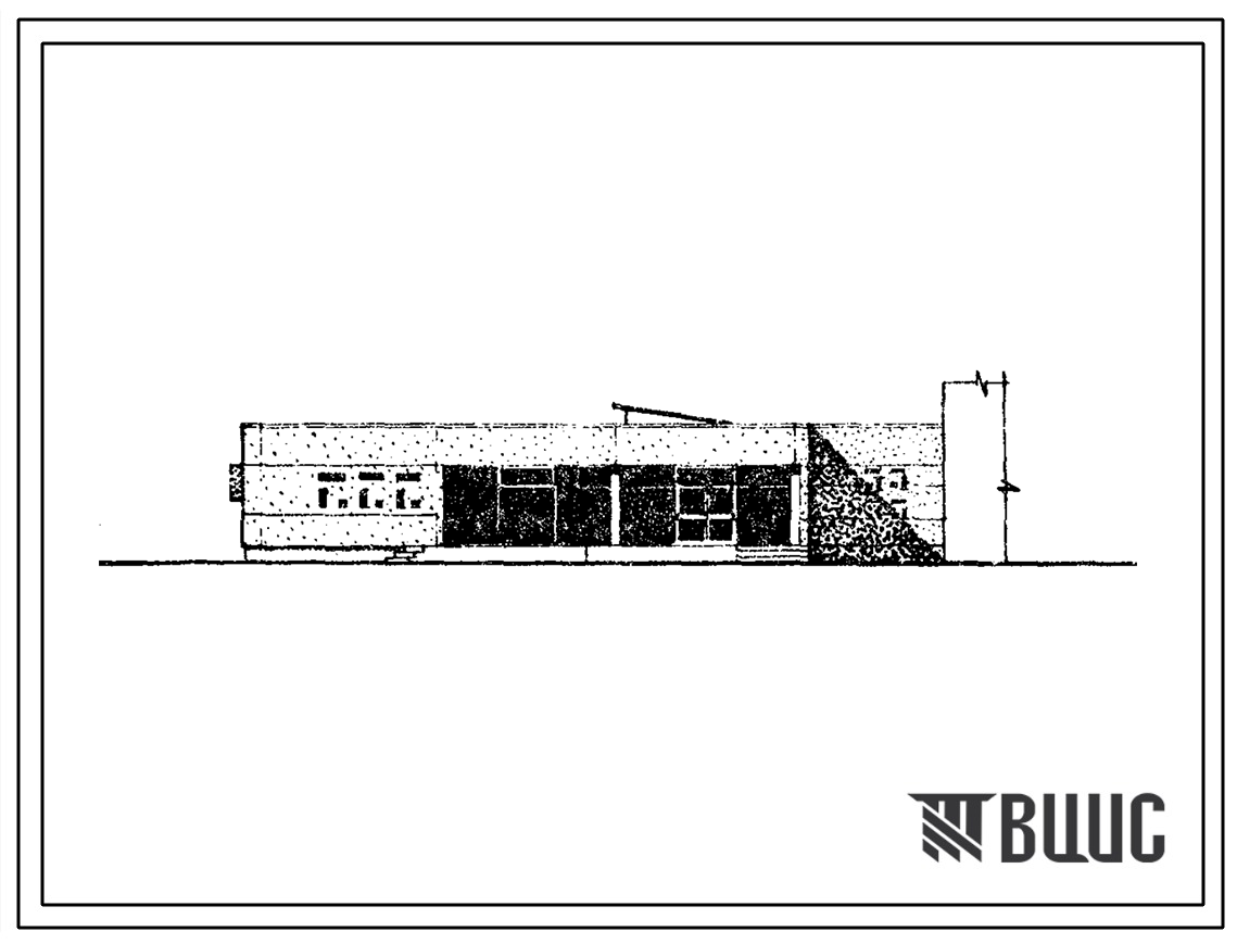 Типовой проект 272-32-40сп Блоки здания предприятий обслуживания населения, пристраиваемые к жилым домам, в конструкциях серии ИИС-04 (с шестью технологическими планировками):