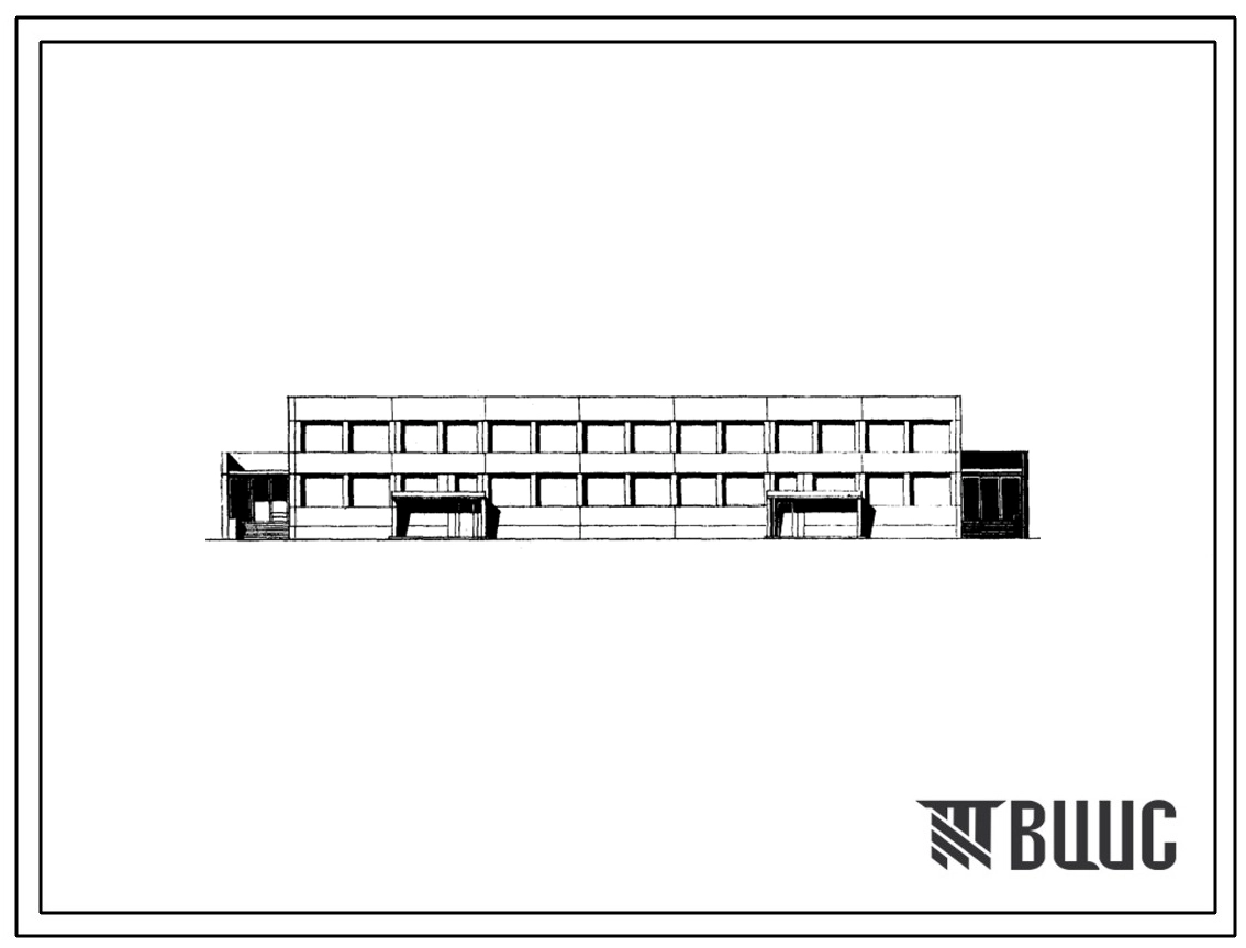 Типовой проект 212-1-54 Детския ясли-сад на 140 мест с дневным пребыванием детей (в конструкциях комплексной серии 60). Для строительства во II строительно-климатической зоне.