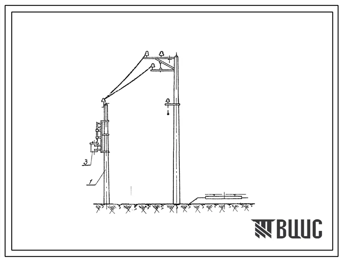 Серия ЭК-02-10 Установка и подключение трансформаторных подстанций (КТП) к линиям электропередачи напряжением 6-10 кв. Материалы для проектирования.