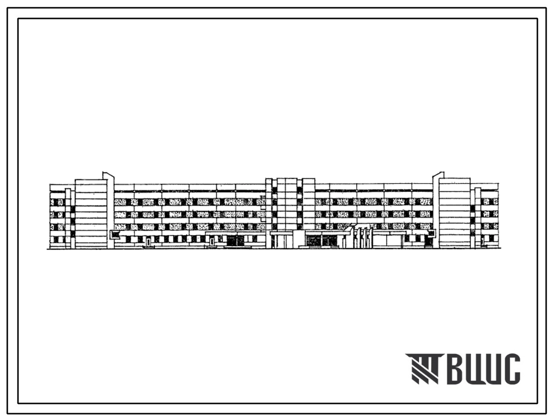 Типовой проект 252-07-20.88 Инфекционный корпус на 200 коек. Здание одно-, пятиэтажное. Каркас по серии 1.020-1/83. Стены из однослойных керамзитобетонных панелей по серии 1.030.1-1 трехслойных легкобетонных панелей на жестких связях по серии 1.232.1-7.