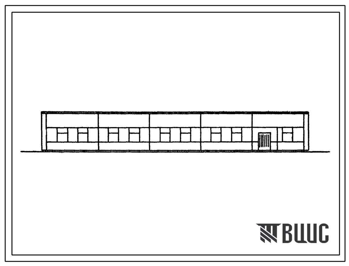Типовой проект 501-5-110.89 Дом связи, тип II в конструкциях серии 1.020-1/83 с подвальным этажом.