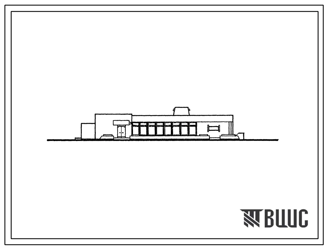Типовой проект 272-22-30с Шашлычная на 100 мест в каркас ИИС-04, со стенами из кирпича. Для строительства в 4А и 4Г климатических подрайонах сейсмичностью 7, 8 и 9 баллов