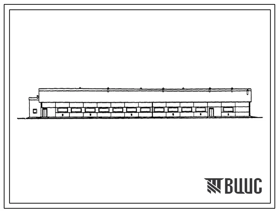Типовой проект 803-182 Цех воспроизводства. Вариант в железобетонных конструкциях