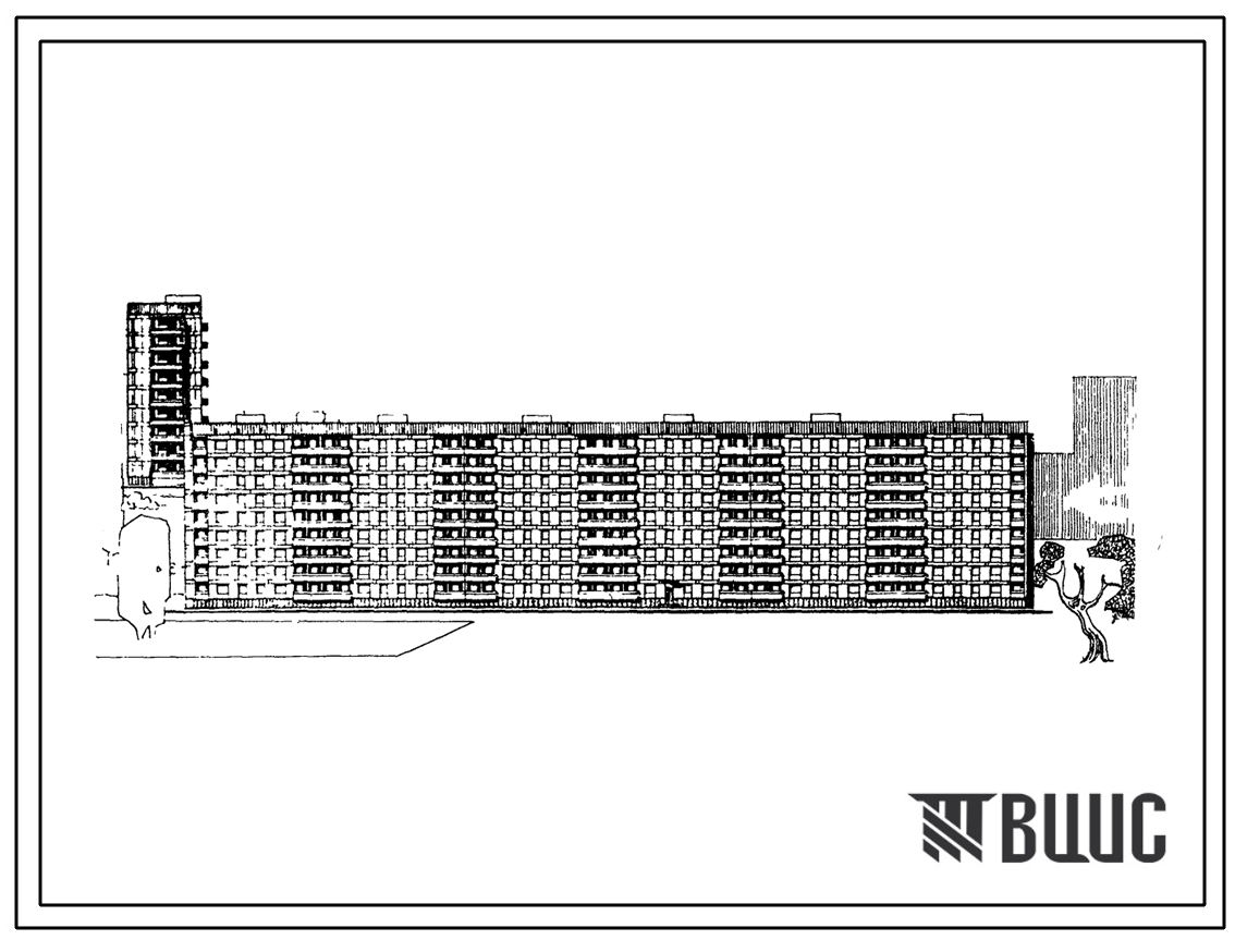 Типовой проект 113-87-71 9-этажный 6 секционный жилой дом на 216 квартир