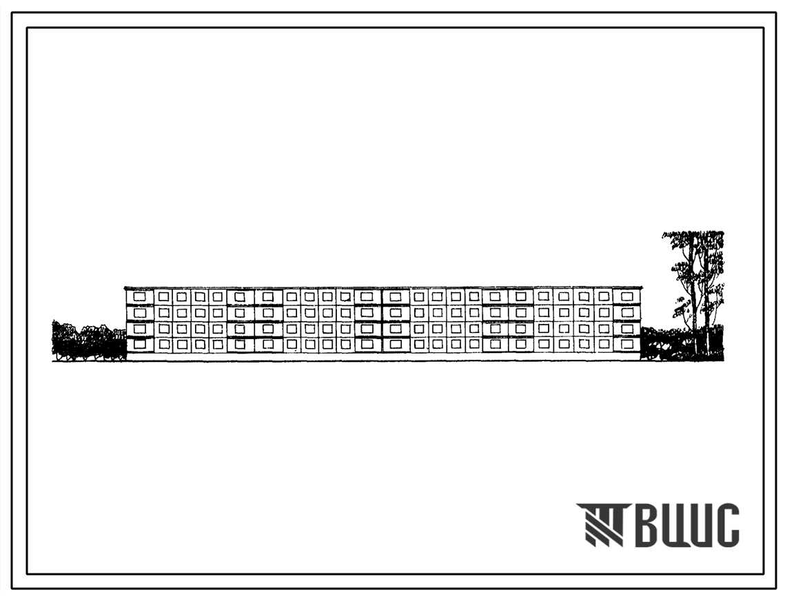 Типовой проект 111-76-1СП Крупнопанельный четырехэтажный четырехсекционный дом на 32 квартиры (четырехкомнатных-16, пятикомнатных-16), для районов с сейсмичностью 9 баллов. Для строительства в 4 строительно-климатической, на просадочных грунтах 2 типа. Ст