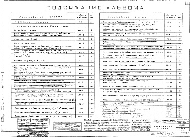 Состав альбома. Типовой проект 902-2-207Альбом 9 Производственный корпус. Архитектурно-строительная часть